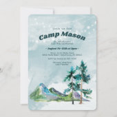 Avontuur Camping Sleepover Verjaardag Uitnodiging (Voorkant)