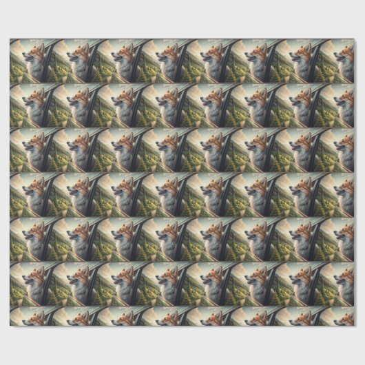 Avontuur Corgi Inpakpapier (Vlak)