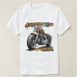 Avontuur Droomrit – Vintage Chopper Motorfiets T-shirt