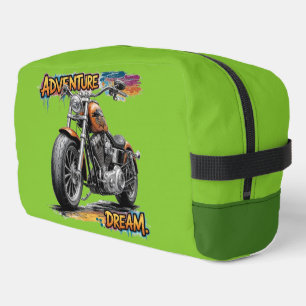 Avontuur Droomrit – Vintage Chopper Motorfiets Toilettasje
