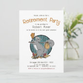 Avontuur Eekhoorn Pensioen Partij Kaart (Staand voorkant)