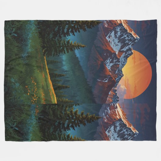 Avontuur essentie fleece deken (Voorkant (Horizontaal))