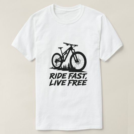 Avontuur Fietsen Quote Mountain Bike Design T-shirt (Design voorkant)