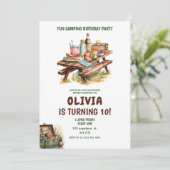 Avontuur Forest Camper Verjaardag Kaart (Staand voorkant)