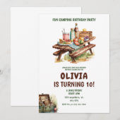 Avontuur Forest Camper Verjaardag Kaart (Voorkant / Achterkant)
