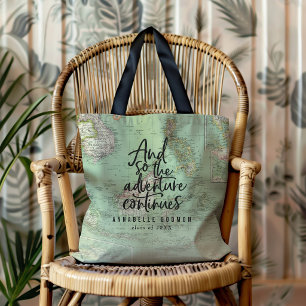 Avontuur Gaat Door Afstudeer Reis op Maat Tote Bag