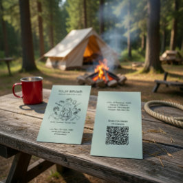 Avontuur Gidsen Wandel & Kampeer Zakelijkkaart Visitekaartje