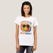 Avontuur groot, glimlach helder t-shirt (Voorkant volledig)