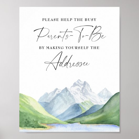 Avontuur - Help de drukke aanstaande ouders-Addres Poster (Voorkant)