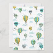 Avontuur Hete Luchtballon Douche Uitnodiging (Achterkant)