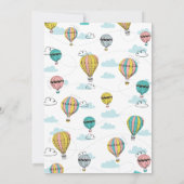 Avontuur Hete Luchtballon Douche Uitnodiging (Achterkant)