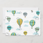 Avontuur Hete Luchtballon Douche Uitnodiging (Achterkant)