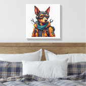 Avontuur Hond Canvas Afdruk (Insitu (Slaapkamer))