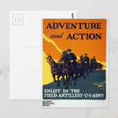  avontuur in de Eerste Wereldoorlog in het actiele Briefkaart (Voorkant / Achterkant)