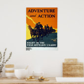  avontuur in de Eerste Wereldoorlog in het actiele Poster (Keuken)