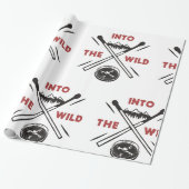 Avontuur in de Wilde Natuur Overleving Cadeaupapier (Uitgerold)