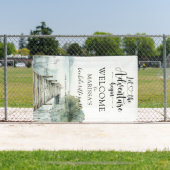 Avontuur in het bos begint vrijgezellenfeest spandoek (Insitu)