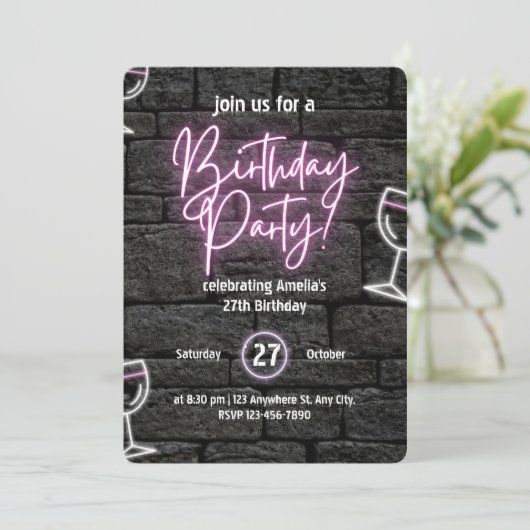 Avontuur in het verschiet: verjaardagskaart met re kaart (Staand voorkant)