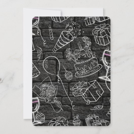 Avontuur in het verschiet: verjaardagskaart met re kaart (Achterkant)