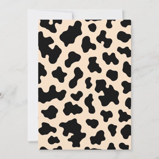 Avontuur in het Westen Wild 1 ONE 1st Rodeo Party Kaart (Achterkant)