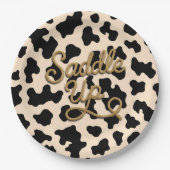 Avontuur in het Wilde Westen Rodeo Verjaardag Papieren Bordje (Voorkant)