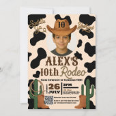 Avontuur in het Wilde Westen Rodeo Verjaardagsfees Kaart (Voorkant)