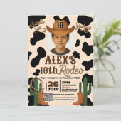 Avontuur in het Wilde Westen Rodeo Verjaardagsfees Kaart (Staand voorkant)