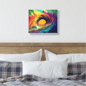 Avontuur in het zee canvas afdruk (Insitu (Slaapkamer))