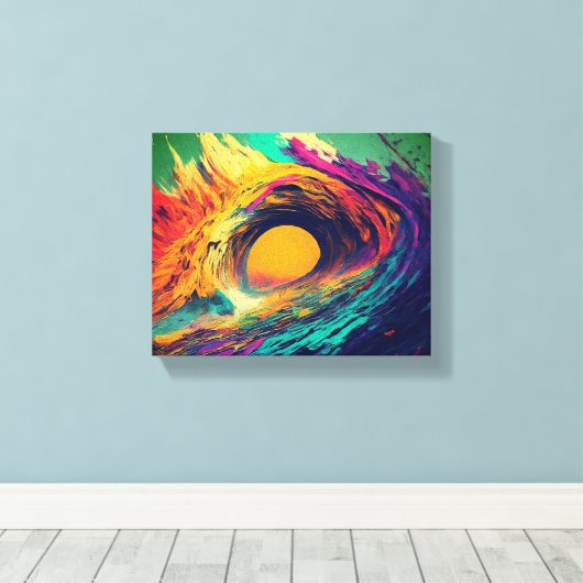 Avontuur in het zee canvas afdruk (Insitu (Houten vloer))