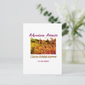 Avontuur in rijstvelden wacht bruidsfeest naam fa briefkaart (Staand voorkant)