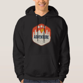 Avontuur is daar buiten, grappige camping hoodie