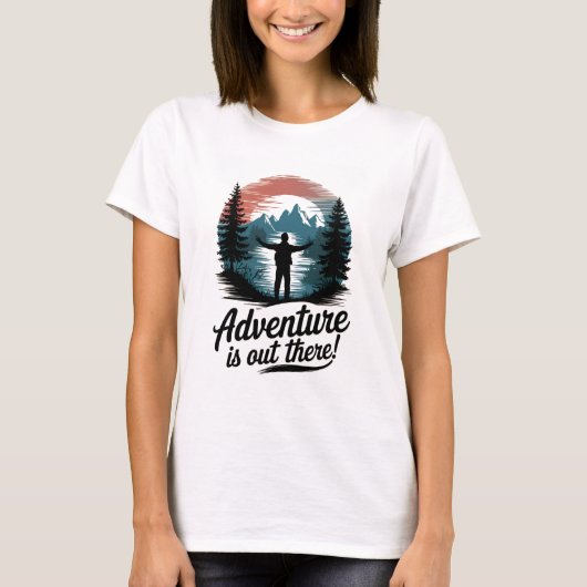 Avontuur is daarbuiten t-shirt (Voorkant)