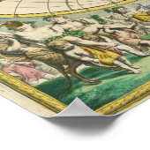 Avontuur is de moeite waard Oude Wereldkaart Reisq Poster (Hoek)