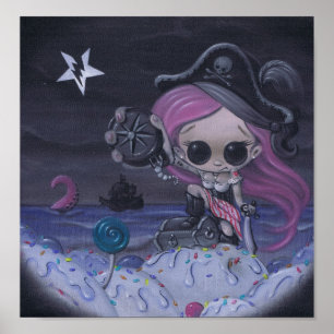 avontuur is de ware kunstschatten poster