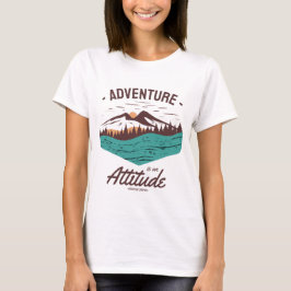 Avontuur is een Attitude Camping en Avontuur T-shirt