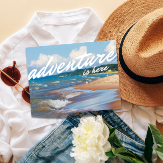 Avontuur is hier - Up North Michigan Briefkaart