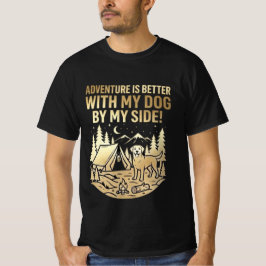 Avontuur is leuker met mijn goudkleurige retriever t-shirt