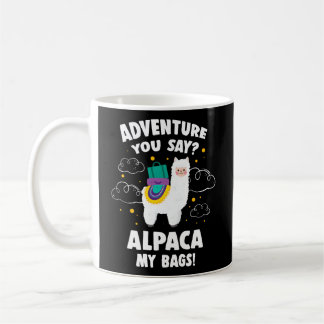 Avontuur Je zegt Alpaca Mijn tassen Reizen Koffiemok