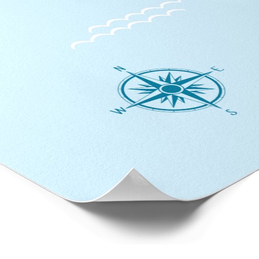 Avontuur Kaart van de Wereld voor Kinderen Poster (Hoek)