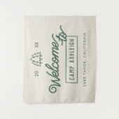 Avontuur Kamp Verlovingsfeest Tapijt Wandkleed (Voorkant)