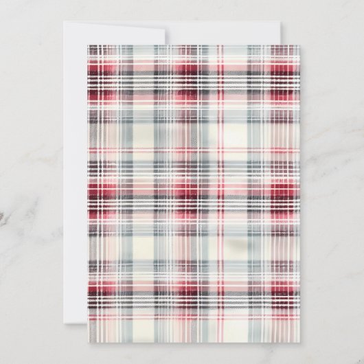 Avontuur Kano Hout Wagon Berg Bruiloft Douche Kaart (Achterkant)