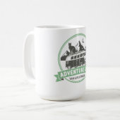 Avontuur Kat Van Leven - Retro Camper Van Koffiemok (Voorkant links)
