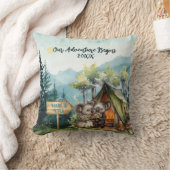 Avontuur Kerst Koppel Pasgetrouwd Personaliseren Kussen (Deken)