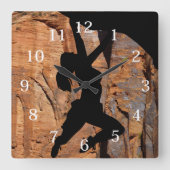 Avontuur Klimmer Acryl Wandklok (Voorkant)