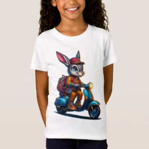 Avontuur Konijn Meisje T-Shirt