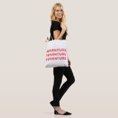 Avontuur Lettertypografie Moderne Kunst Tote Bag (Op model)