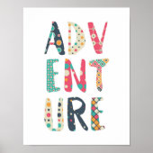 Avontuur | Leuk Patroon Poster (Voorkant)