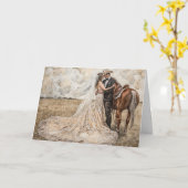 Avontuur & Liefde Trouwreis Zegening Kaart (Gele Bloem)