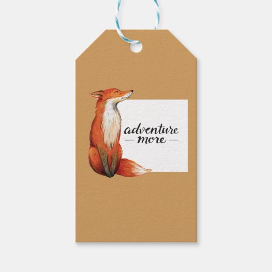 avontuur meer vos cadeaulabel (Voorkant)