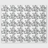 avontuur met adembenemend uitzicht zwart wit cadeaupapier (Vlak)